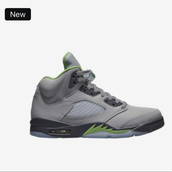 AUTHENTIC RARE  MENS JORDAN RETRO SILVER GREEN GREY SNEAKERS *NIB* SIZE 9.5 - Picture 3 of 17